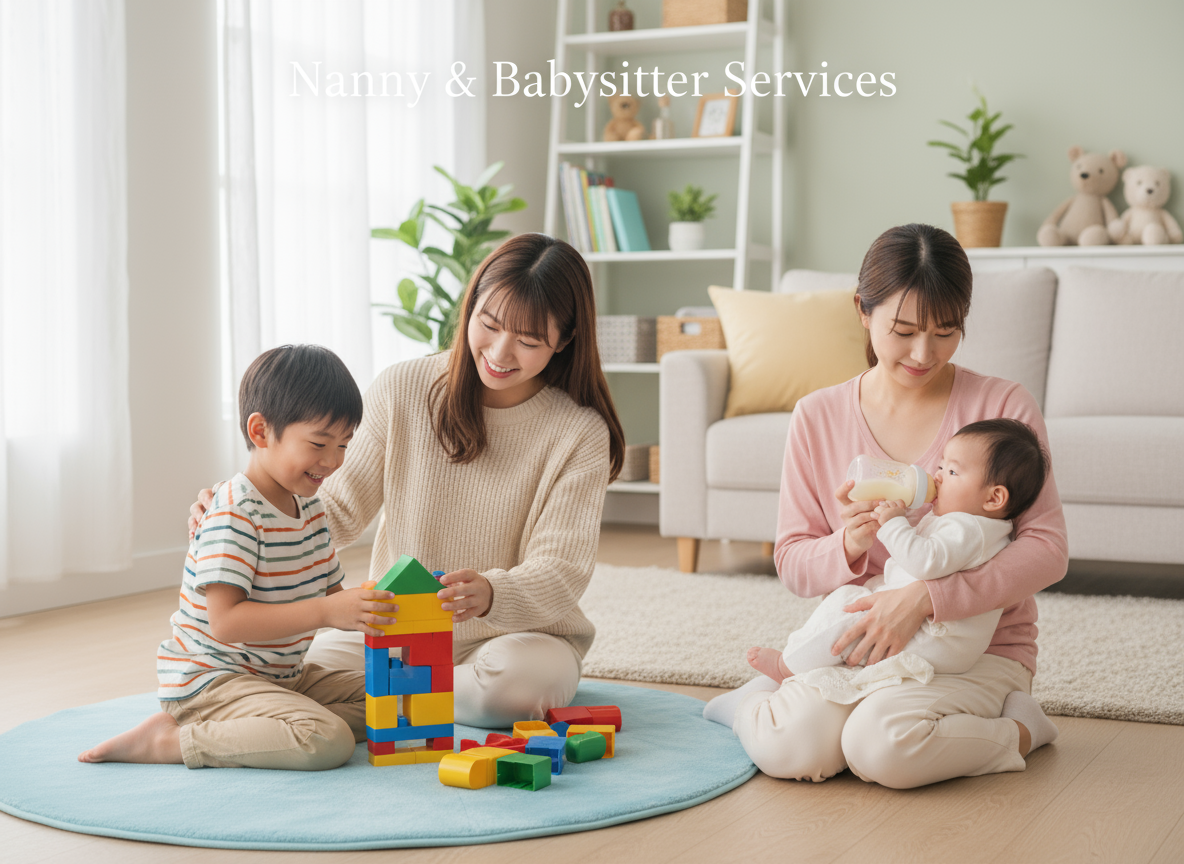 Trained nannies and babysitters in Delhi NCR providing professional, gentle, and motherly care for infants and toddlers.